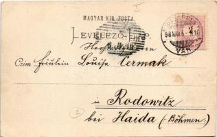 1898 Budapest I. Királyi várbazár. D. Halberstadt