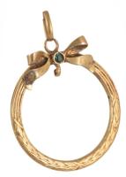 14K arany (Au) medáltartó 1,3 g 25 mm