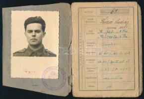 1943 Fényképes katonai zsoldkönyv