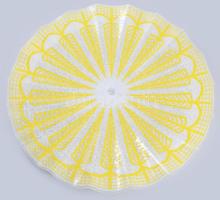 Nagy méretű üveg csillár búra, szerelékkel d: 56 cm