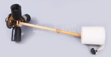 Nagy méretű üveg csillár búra, szerelékkel d: 56 cm