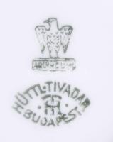 Hüttl Tivadar csésze, aljjal, jelzett, hibátlan