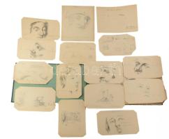 Mayer Árpád, XIX. sz. második fele: kb. 40 db iskolai tanulmányrajz (portrék, ornamentikák, geometri...