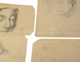 Mayer Árpád, XIX. sz. második fele: kb. 40 db iskolai tanulmányrajz (portrék, ornamentikák, geometri...