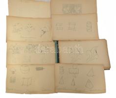 Mayer Árpád, XIX. sz. második fele: kb. 40 db iskolai tanulmányrajz (portrék, ornamentikák, geometri...