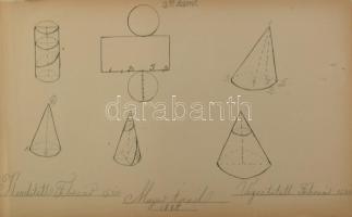 Mayer Árpád, XIX. sz. második fele: kb. 40 db iskolai tanulmányrajz (portrék, ornamentikák, geometri...