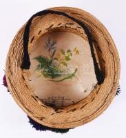 cca 1900, Máramaros, férfi kalap, jó állapotban, d: 21,5 cm