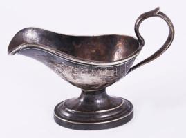 Hacker ezüstözött szószkiöntő, jelzett, 16x12 cm