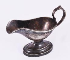 Hacker ezüstözött szószkiöntő, jelzett, 16x12 cm