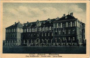 1940 Kolozsvár, Cluj; Tanítók háza / Casa Invatatorilor / teachers' training institute + "1940 Kolozsvár visszatért" So. Stpl (EK)