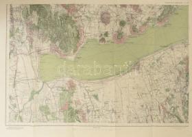 cca 1929 Balaton és környékének térképe, 3. lap, 1:75 000, kiadja: M. Kir. Állami Térképező Intézet, 44×61 cm