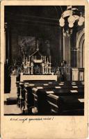 1920 Szombathely, a szeminárium kápolnája, belső. Josef Müller (EK)