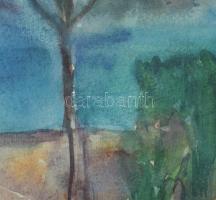 Lőrincz Vitus (1933-): Hapimag, Bodrum, Törökország, 1994. Akvarell, papír, jelzett, Lőrincz Vitus a...