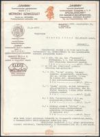 1936 Bp., "Gamma" mérnöki szaküzlet fejléces számlája