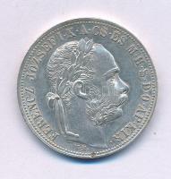 1883KB 1Ft Ag "Ferenc József / Barokk címer" T:AU,XF ph.
Hungary 1883KB 1 Forint Ag "...