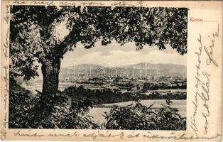1905 Kassa, Kosice; Látkép / general view (vágott / cut)