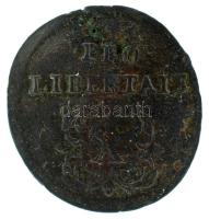 1706C-M X Poltura Cu "II. Rákóczi Ferenc" (6,45g) Kassa T:VF patina Hungary 1706C-M X Poltura Cu "Francis II Rákóczi" Kaschau / Košice (6,45g) C:VF patina Huszár: 1540, Unger II.: 1133.c