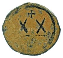 Bizánci Birodalom 602-610 / Phocas / ? / 1/2 Follis bronz (6,62g) T:VF
Byzantine Empire 602-610 / P...