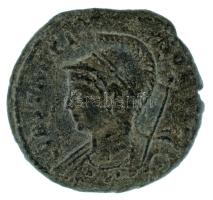 Római Birodalom 330 / I. Constantinus / Róma / Follis (2,10g) T:XF,VF Roman Empire 330 / Constantine I / Rome / Follis "CONSTANTI-NOPOLIS / RF epsilon" Victory standing front, looking left, foot on prow, holding sceptre and resting left hand on shield (2,10g) C:XF,VF RIC VII 332