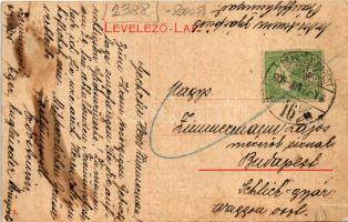 1909 Bánffyhunyad, Huedin; látkép. W. L. (?) 5. / general view (EM)