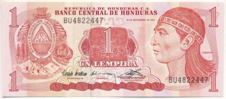 Honduras 1992. 1L "BU4822447" T:UNC,AU Honduras 1992. 1 Lempira "BU4822447" C:UNC,AU
