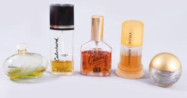 5 darab klf női parfüm,tartalommal.