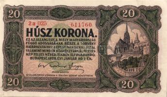 1920 1K + 2K "*"-gal a sorszám előtt + 20K T:I-/II+