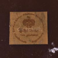 Német historizáló viaszkép, jelzett, 34x20 cm