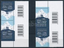 2019 100 éve született Sir Edmund Pereival Hillary 2 db ívsarki vonalkódos pár klf képállással