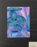 Szűcs Edit (1968-): Csendélet. Akvarell, papír. Jelzett. Paszpartuban. 29x19,5 cm