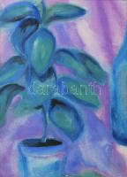 Szűcs Edit (1968-): Csendélet. Akvarell, papír. Jelzett. Paszpartuban. 29x19,5 cm