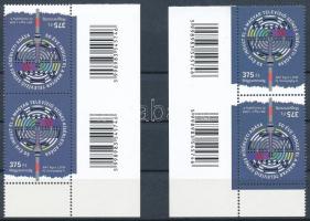 2019 Magyar Televízió 2 db ívsarki vonalkódos pár klf képállással