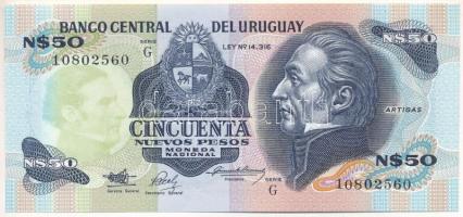 Uruguay DN (1989) 50P "G 10802560" T:UNC Uruguay ND (1989) 50 Pesos "G 10802560" C:UNC Krause 61A