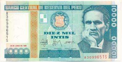 Peru 1988. 10.000I "A3099651S" T:UNC Peru 1988. 10.000 Intis "A3099651S" C:UNC Krause 140.