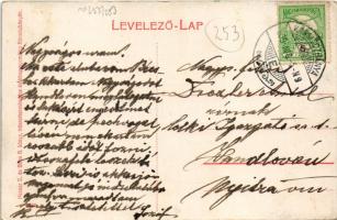 1909 Körmöcbánya, Kremnitz, Kremnica; Vadászkürt szálloda, birkanyáj. Paxner J. és Biron H. kiadása ...