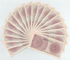 Indonézia 1964. 5s (~100x) sorszámkövető sorozatokkal T:UNC-VF Indonesia 1964. 5 Sen (~100x) within consecutive serials C:UNC-VF Krause P#91