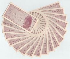 Indonézia 1964. 5s (~100x) sorszámkövető sorozatokkal T:UNC-VF
Indonesia 1964. 5 Sen (~100x) within...