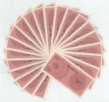 Indonézia 1964. 50s (~100x) sorszámkövető sorozatokkal T:UNC-VF Indonesia 1964. 50 Sen (~100x) within consecutive serials C:UNC-VF Krause P#94