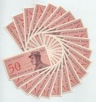 Indonézia 1964. 50s (~100x) sorszámkövető sorozatokkal T:UNC-VF
Indonesia 1964. 50 Sen (~100x) with...