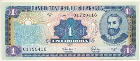 Nicaragua 1995. 1C "B 01728416" T:UNC Nicaragua 1995. 1 Cordóba "B 01728416" C:UNC Krause 179.