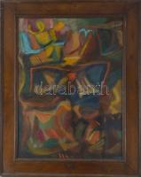 Károlyi Ernő (1923-2016): Nyári ragyogás I. Olaj, farost. Jelzett. Fakeretben, 63,5x48 cm.