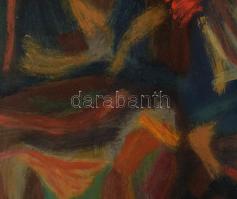 Károlyi Ernő (1923-2016): Nyári ragyogás I. Olaj, farost. Jelzett. Fakeretben, 63,5x48 cm