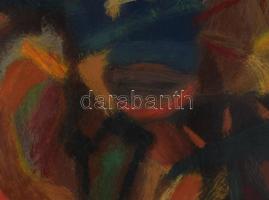 Károlyi Ernő (1923-2016): Nyári ragyogás I. Olaj, farost. Jelzett. Fakeretben, 63,5x48 cm