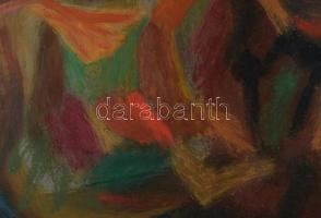 Károlyi Ernő (1923-2016): Nyári ragyogás I. Olaj, farost. Jelzett. Fakeretben, 63,5x48 cm