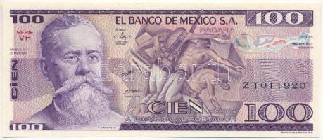 Mexikó 1982. 100P "Z1011920" T:UNC Mexico 1982. 100 Pesos "Z1011920" C:UNC Krause 74.c
