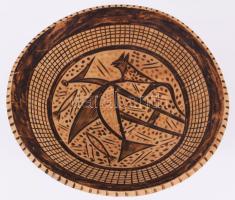 Faragott parafa kínáló, d: 28 cm