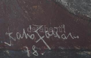 Angyalföldi Szabó Zoltán (1929-2014): Csendélet, 1978. Pasztell, papír, jelezve balra lent. Hátoldal...