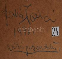 Angyalföldi Szabó Zoltán (1929-2014): Csendélet, 1978. Pasztell, papír, jelezve balra lent. Hátoldal...