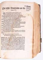 [Luther Márton: Der Erste Teil aller Buecher vnd Schrifften des thewren seligen Mans Doct: Mart: Lut...
