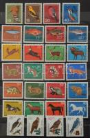 Ausztria, Liechtenstein, Berlin, NSZK 14 klf állat motívum sor közepes berakólap mindkét oldalán, KABE fedéllel